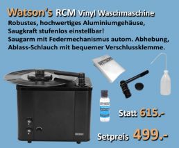 Watsons RCM Plattenwaschmaschine Bundle
