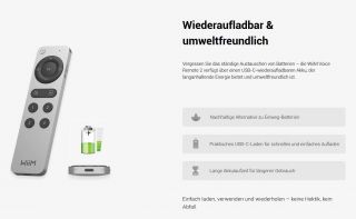 WiiM Remote 2 Sprachfernbedienung