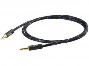 Goldkabel Black Connect Klinke 3,5/Klinke 3,5 MKII (versch.Längen)