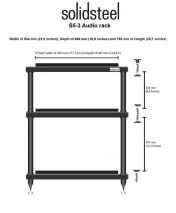 Solidsteel S5-3 Serie Hi-Fi Stereo Rack